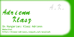 adrienn klasz business card